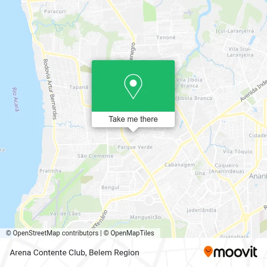 Arena Contente Club map