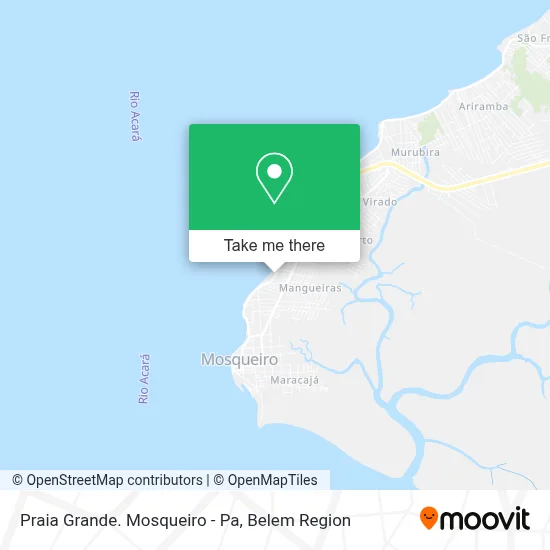 Praia Grande. Mosqueiro - Pa map