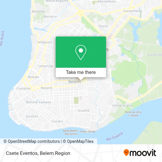 Csete Eventos map