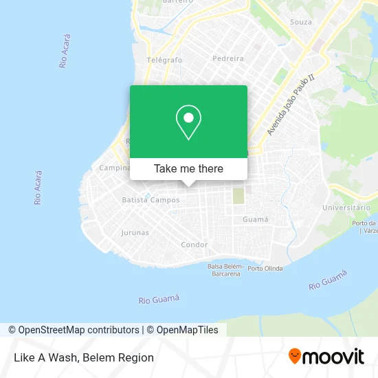 Like A Wash map