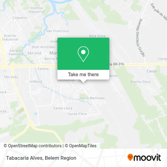 Tabacaria Alves map