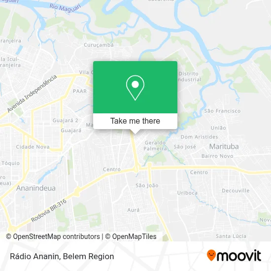 Rádio Ananin map