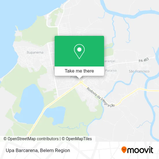 Upa Barcarena map
