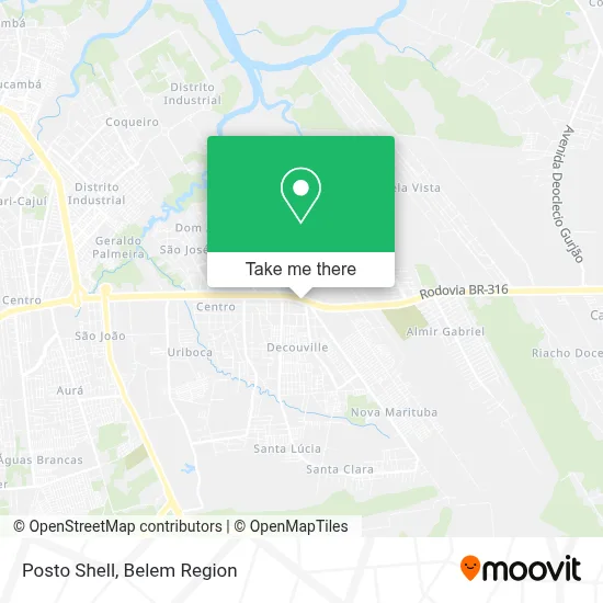 Posto Shell map