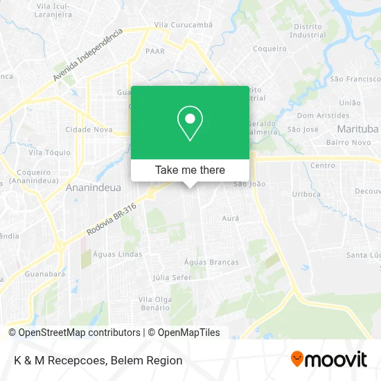 K & M Recepcoes map