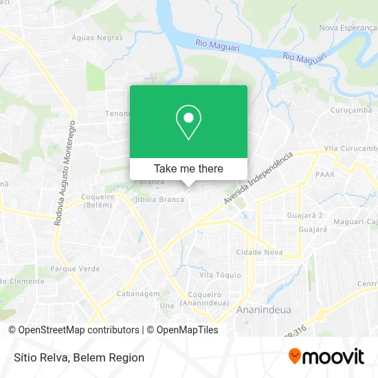 Sítio Relva map