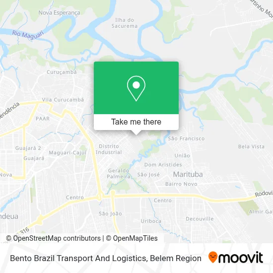 Bento Brazil Transport And Logistics map
