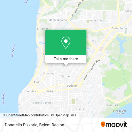 Donatella Pizzaria map
