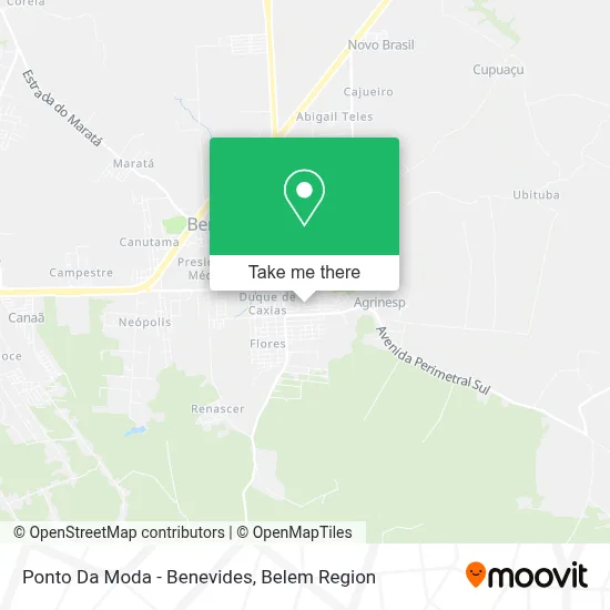 Ponto Da Moda - Benevides map