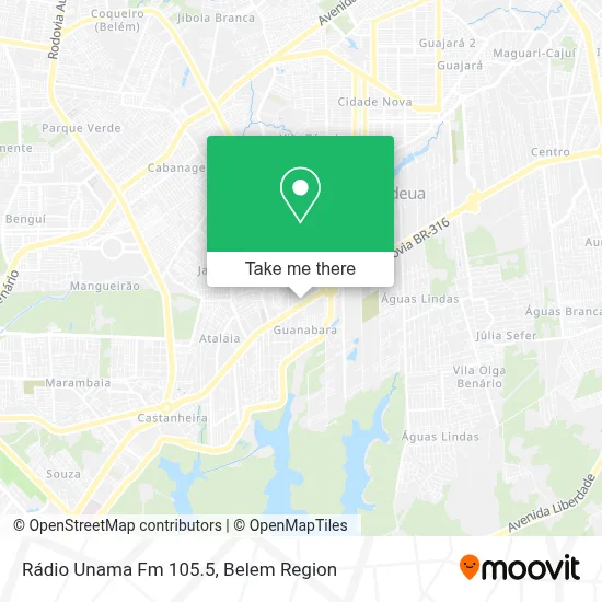 Rádio Unama Fm 105.5 map