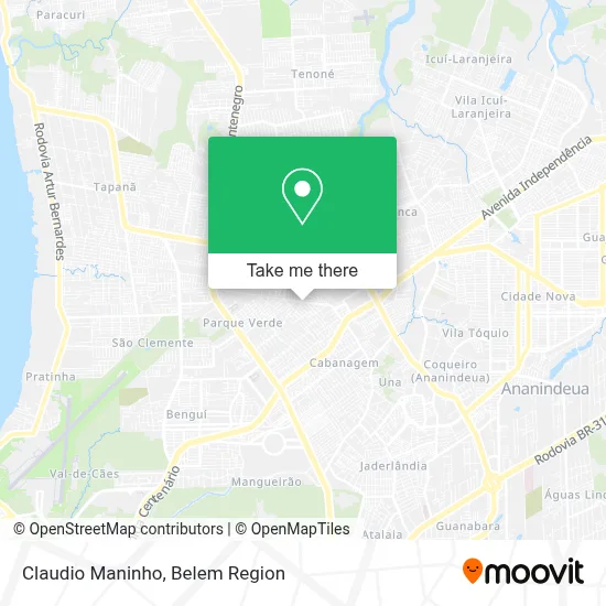 Claudio Maninho map