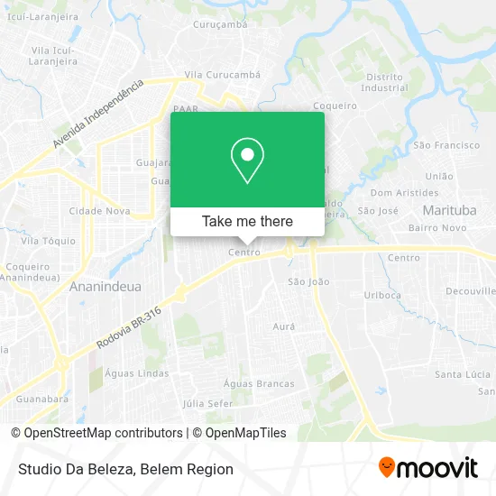 Studio Da Beleza map