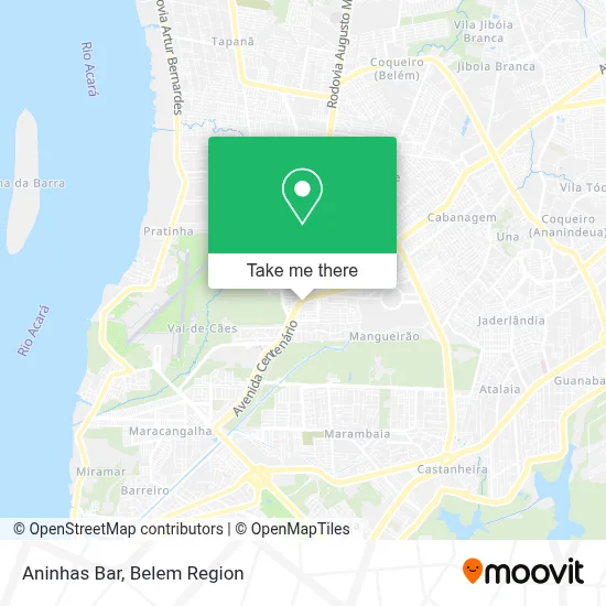 Aninhas Bar map