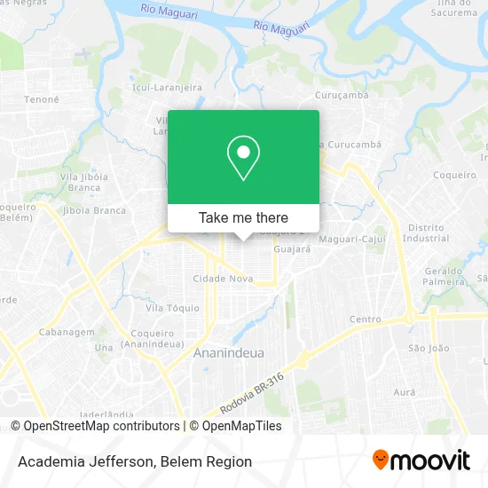 Academia Jefferson map