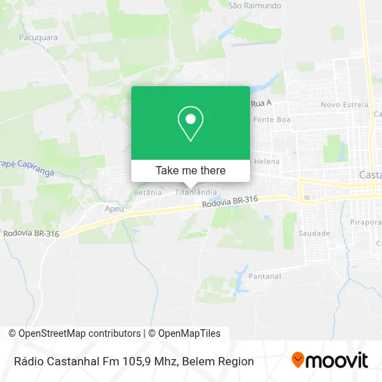 Rádio Castanhal Fm 105,9 Mhz map