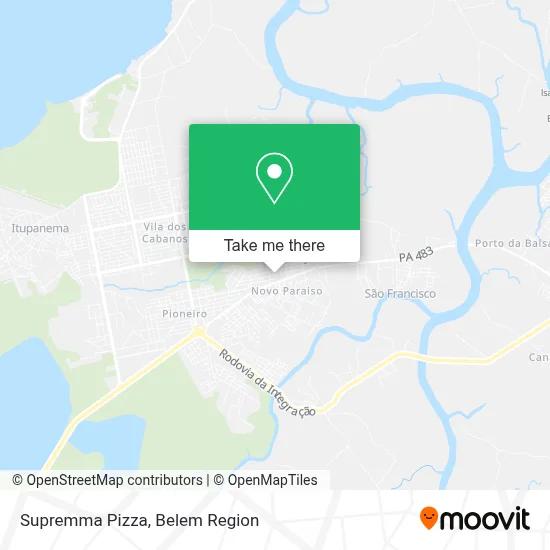 Supremma Pizza map