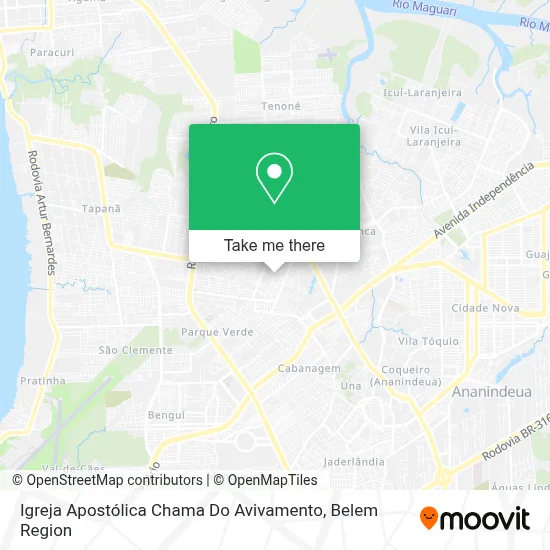 Igreja Apostólica Chama Do Avivamento map