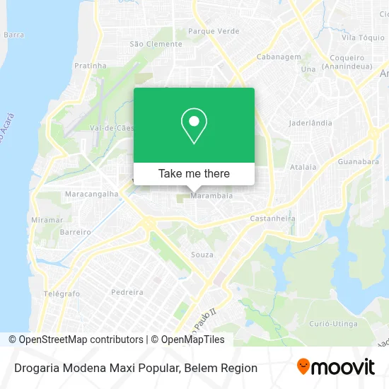 Drogaria Modena Maxi Popular map