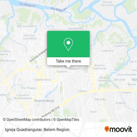 Igreja Quadrangular map