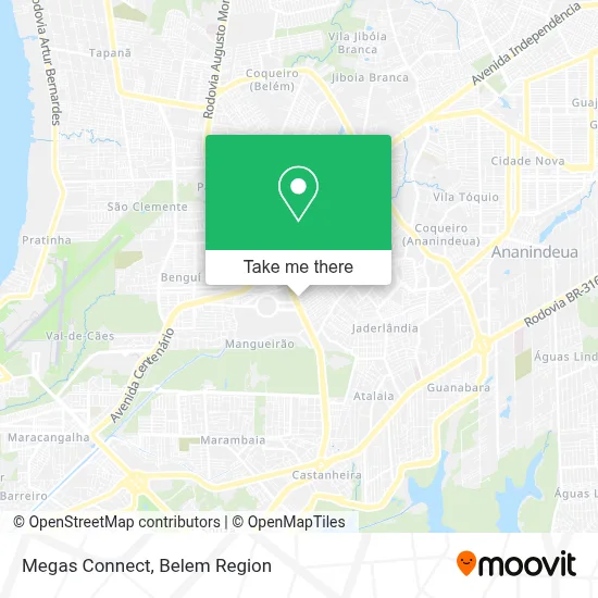 Megas Connect map