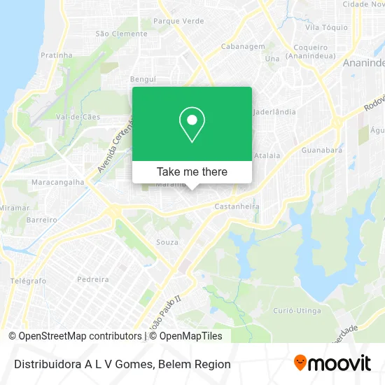 Distribuidora A L V Gomes map