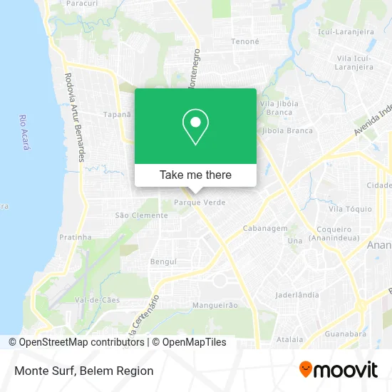 Monte Surf map