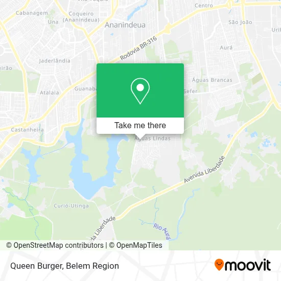 Queen Burger map