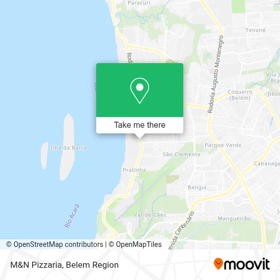 M&N Pizzaria map