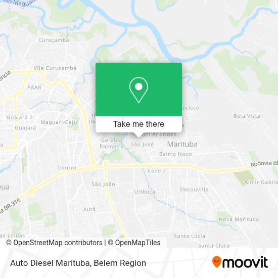 Auto Diesel Marituba map