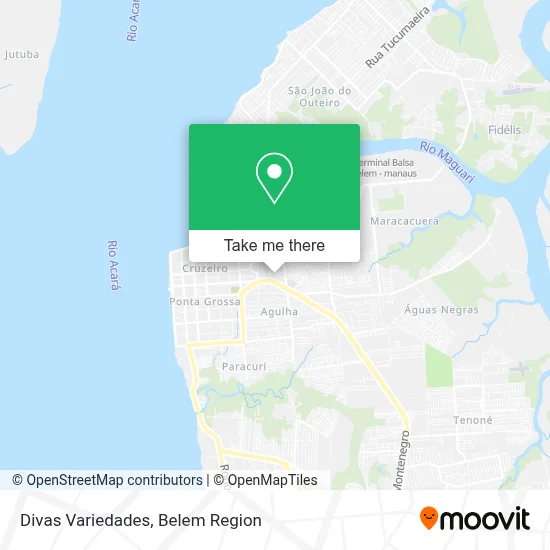 Divas Variedades map