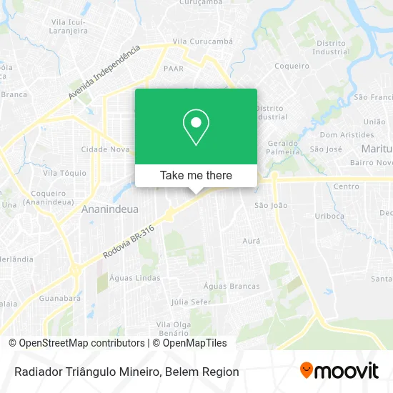 Radiador Triângulo Mineiro map