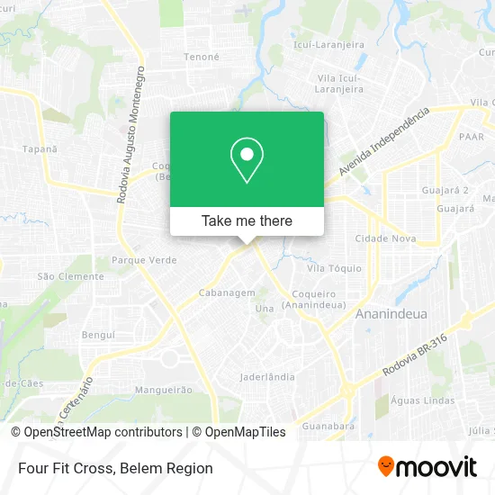 Four Fit Cross map