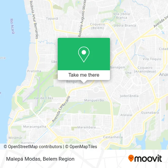 Malepá Modas map