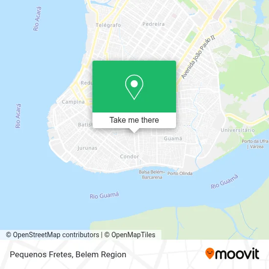 Pequenos Fretes map