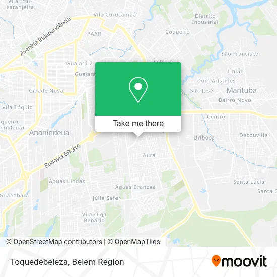 Toquedebeleza map