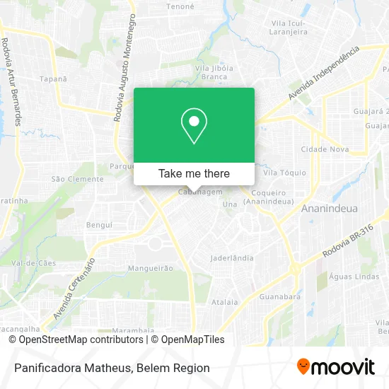 Panificadora Matheus map