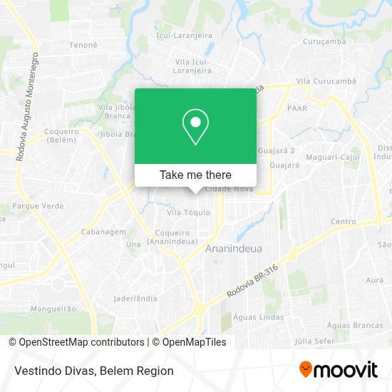 Vestindo Divas map