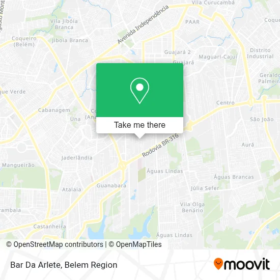 Bar Da Arlete map