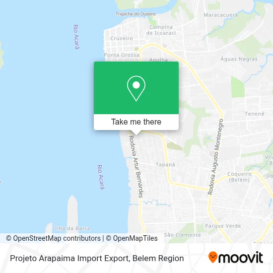 Projeto Arapaima Import Export map