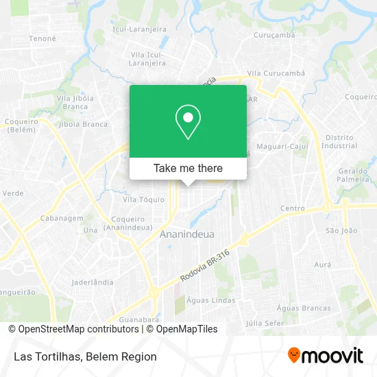 Las Tortilhas map