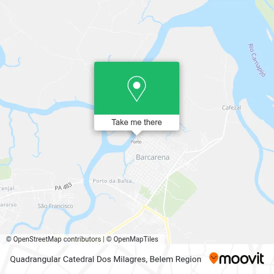 Quadrangular Catedral Dos Milagres map