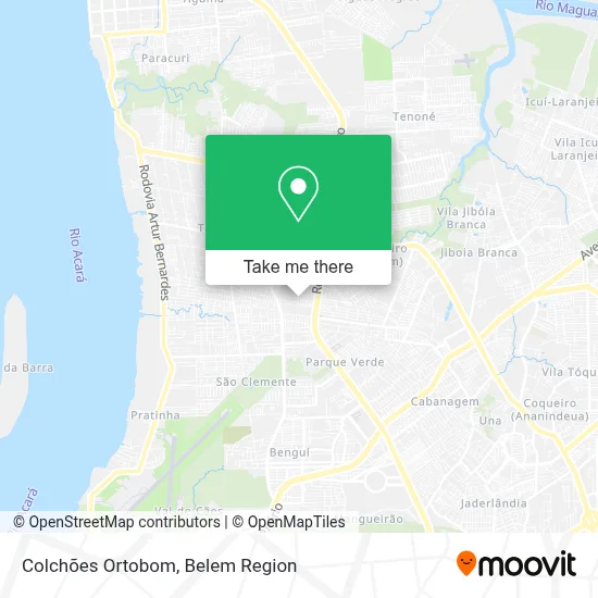 Colchões Ortobom map