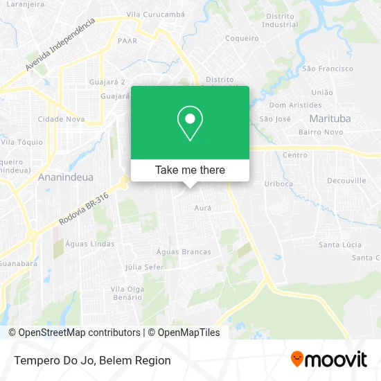 Tempero Do Jo map