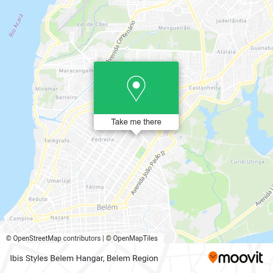 Ibis Styles Belem Hangar map