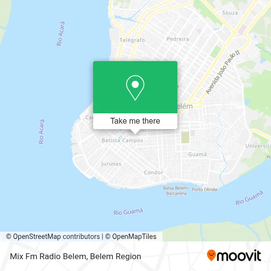 Mix Fm Radio Belem map