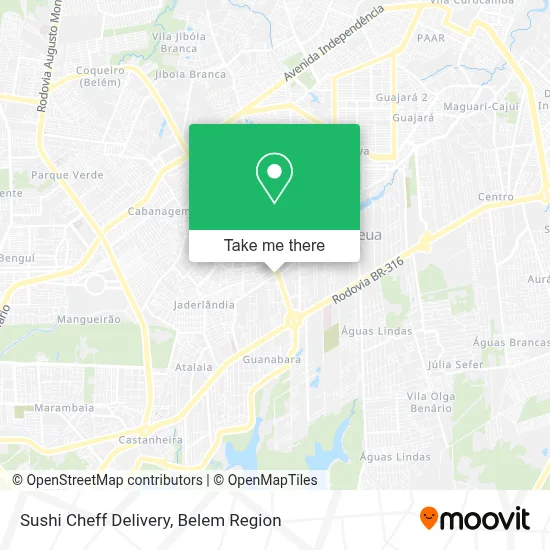 Sushi Cheff Delivery map