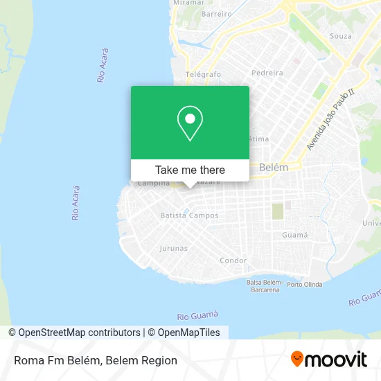 Roma Fm Belém map