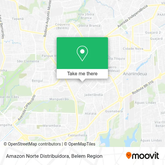 Amazon Norte Distribuidora map
