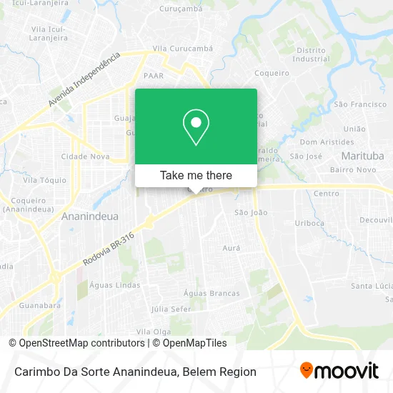 Carimbo Da Sorte Ananindeua map