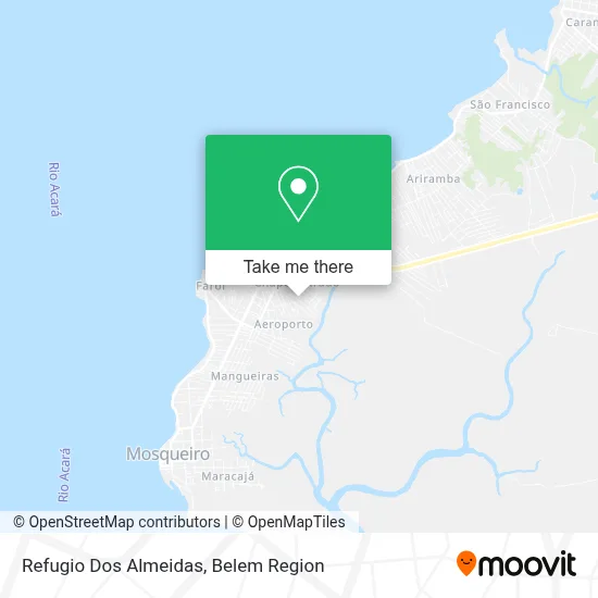 Refugio Dos Almeidas map